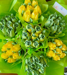 Custom Flower Cupcake Bouquet