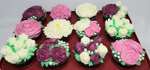 Boxed Flower Cupcakes