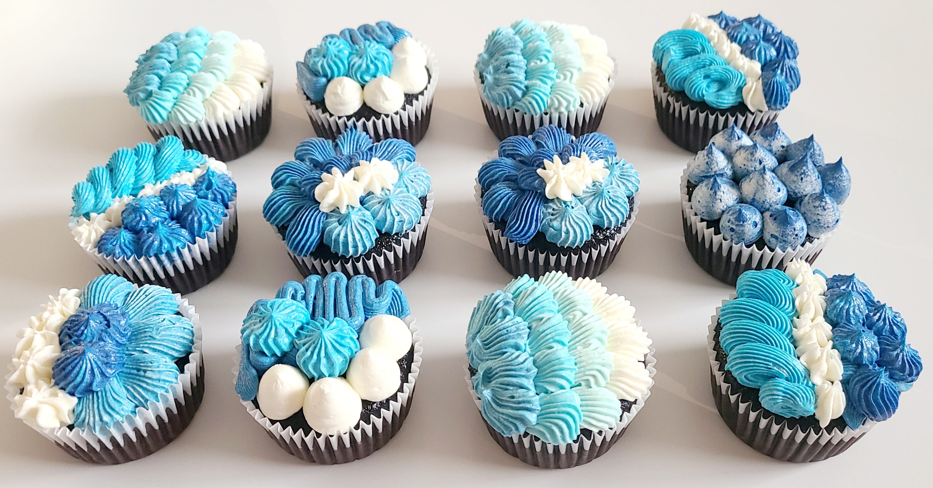 Boxed Flower Cupcakes