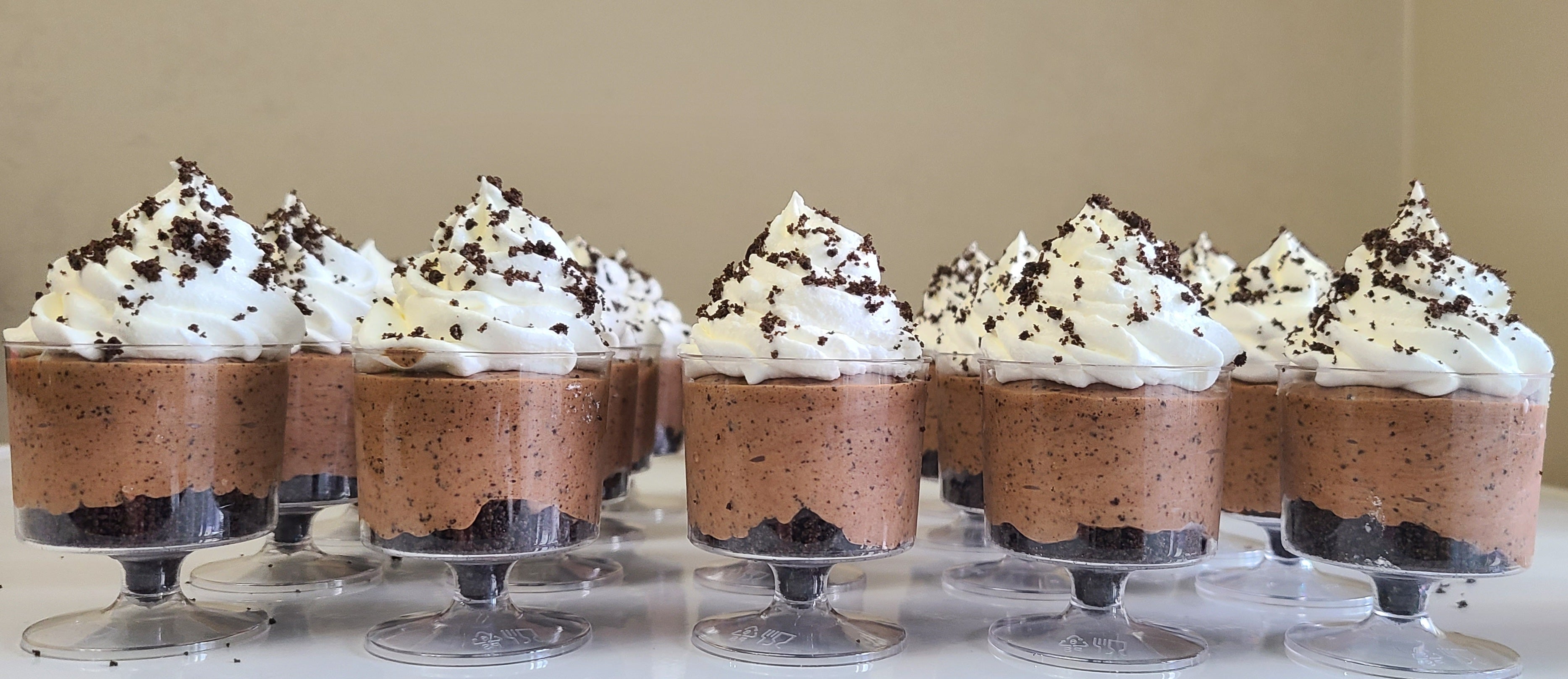 Nutella Oreo Cheesecake shooters
