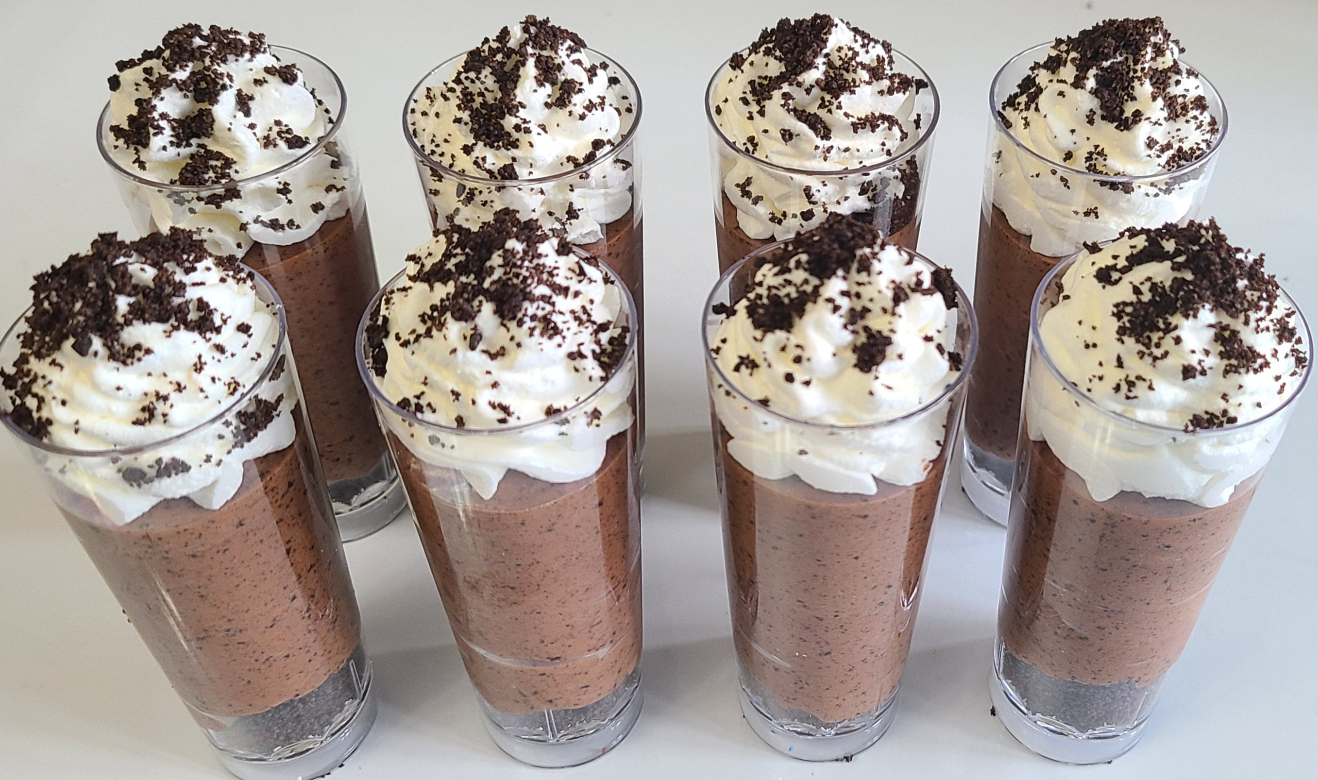 Nutella Oreo Cheesecake shooters