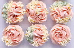 Boxed Flower Cupcakes